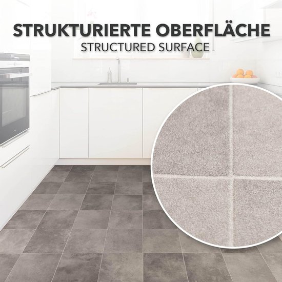 PVC-Vloerbedekking, Vinylvloer per Meter, Houtlook voor Keuken, Woonkamer, Badkamer, Antislip, 140 cm Breed, Wengé, 280 x 140 cm
