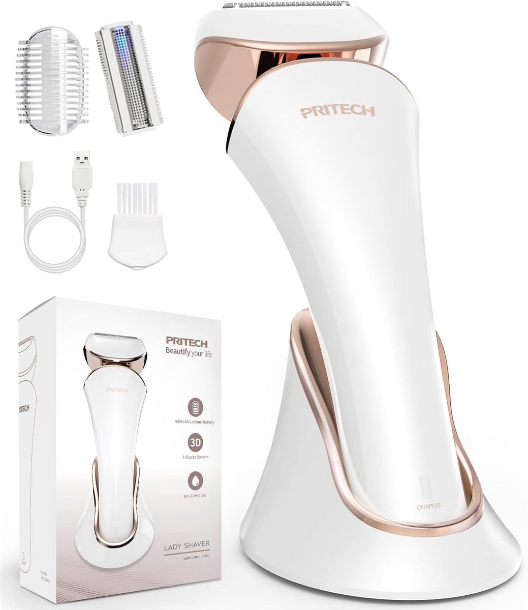 Draadloos Elektrisch Scheerapparaat voor Vrouwen - Nat & Droog – Voor Benen, Armen en Bikinilijn