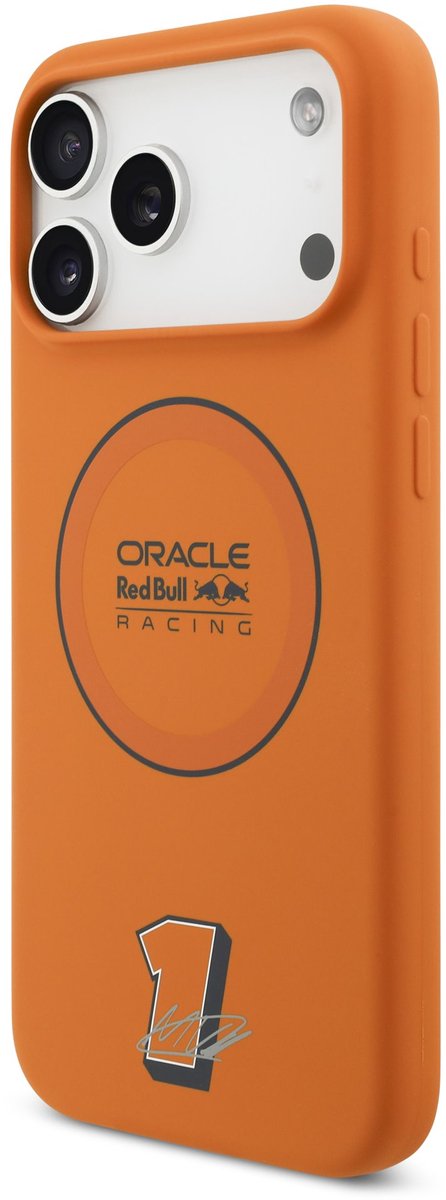 Red Bull Racing Silicone Red Ring Back Cover hoesje met MagSafe voor Apple iPhone 17 Pro Max - Oranje van Merkloos — afbeelding 5