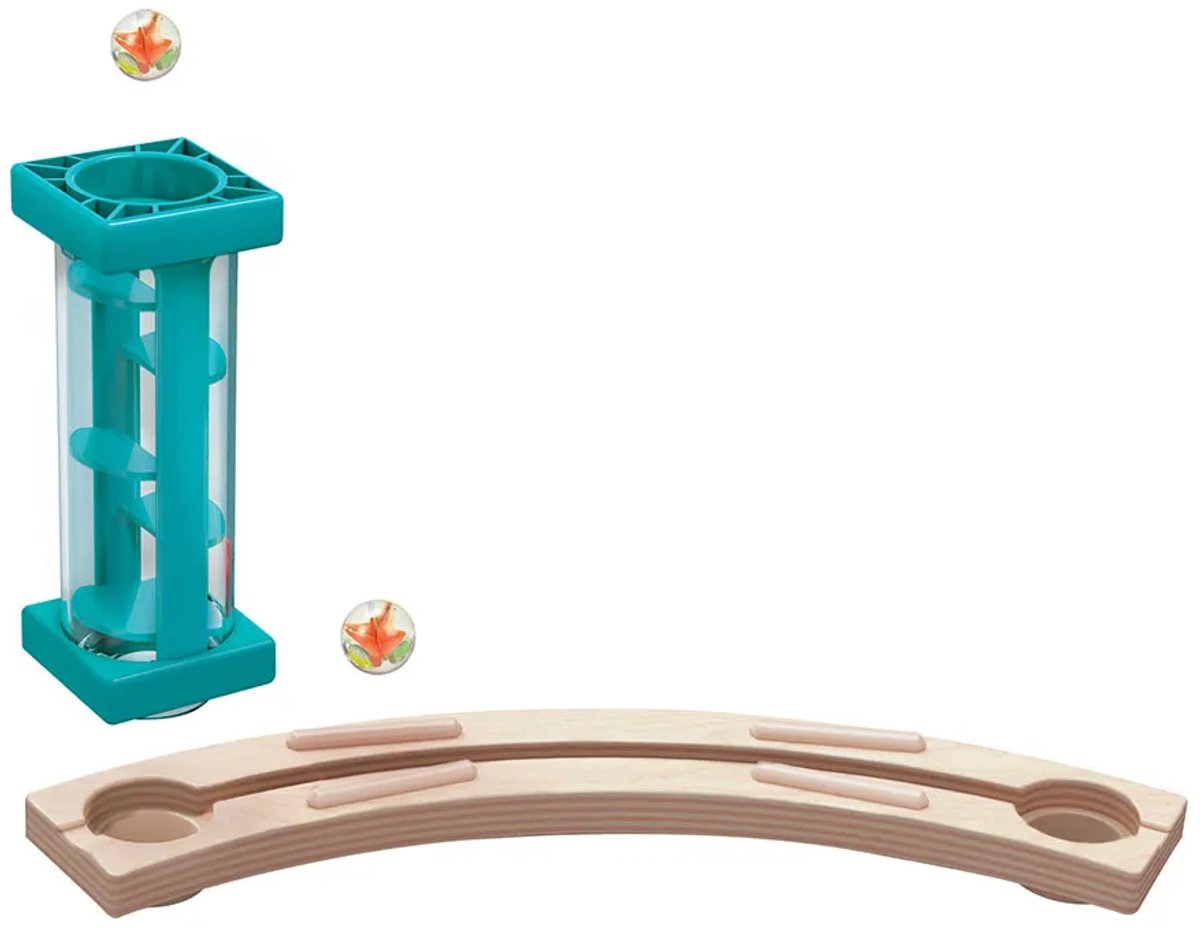 Hape Castle Escape Quadrilla Knikkerbaan – 102-delig bouwset met klokkjes en transparante trappen, vanaf 4 jaar — afbeelding 2