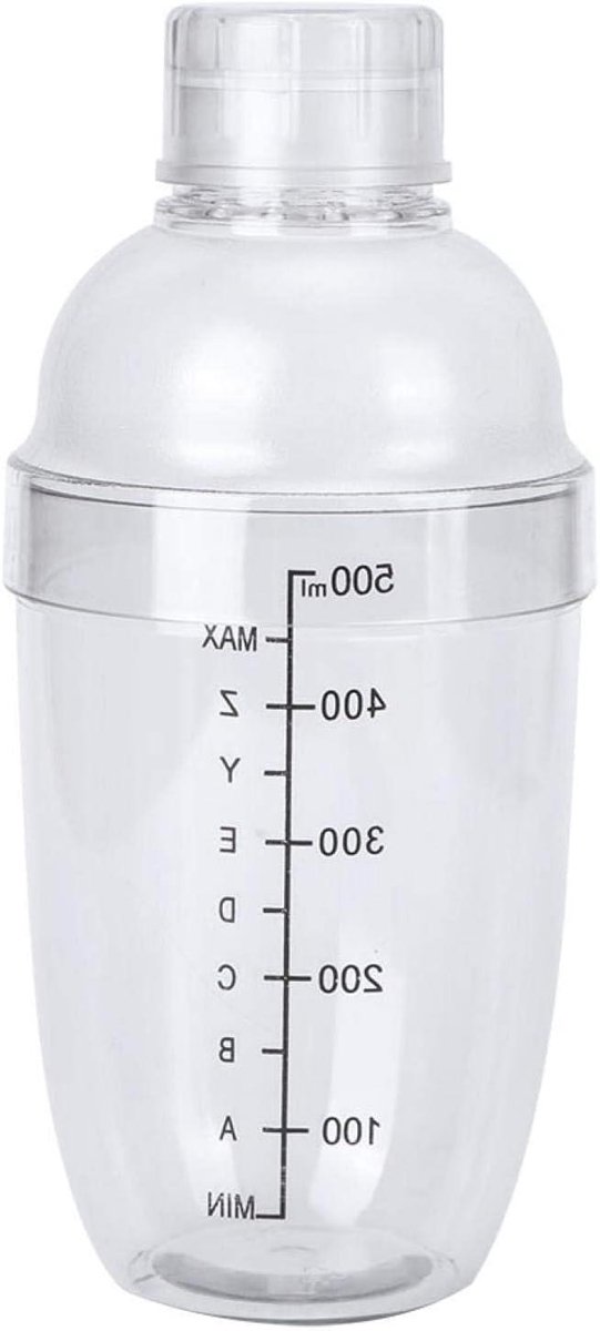 Cocktail shaker met schaal en sappenbeker voor thuisbar - 530ml