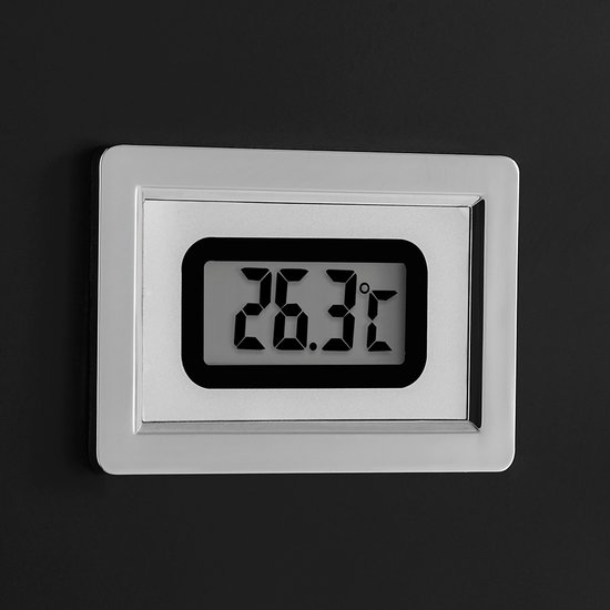 Digitaal display met temperatuurweergave van 26.3 graden.