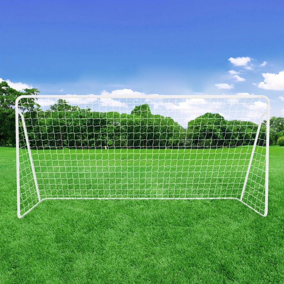 Groot Voetbaldoel 365×182×120 cm – Weerbestendig Tuin Voetbalnet – Stevig & Stabiel Doel voor Achtertuin, Park & Training