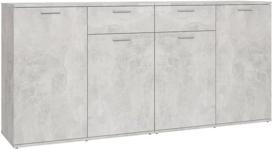 vidaXL Buffet 160x36x75 cm aggloméré gris béton