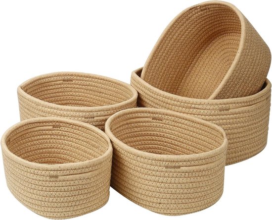 XUANGUO Katoenen Touw Mand Voor Meisjes Jongens Kinderen 16 XUANGUO Katoenen Touw Mand Voor Meisjes Jongens Kinderen 16