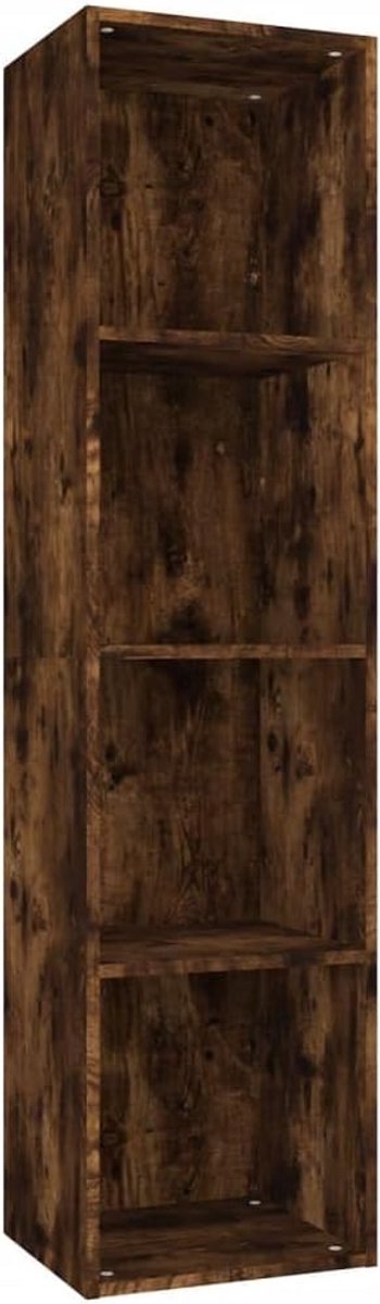 Boekenkast met 6 vakken - TV-meubel of Dressoir - Hout Smoked Oak