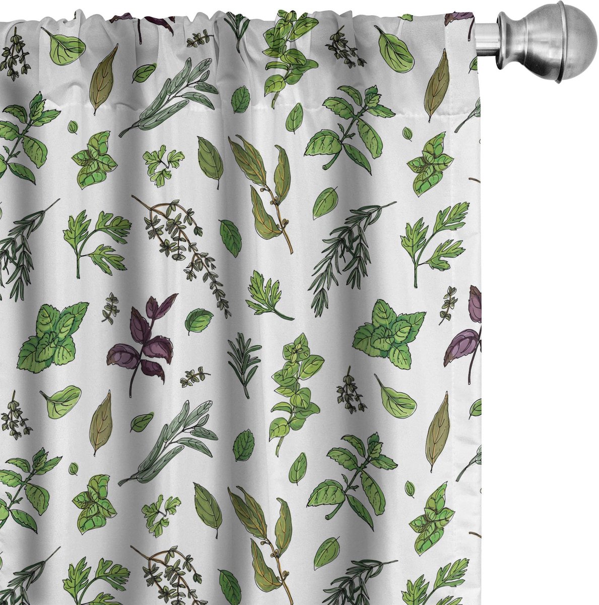 ABAKUHAUS Voorhang – 2x75x175 cm – Microvezel – halfverduisterend – olijfgroen Olivengrün