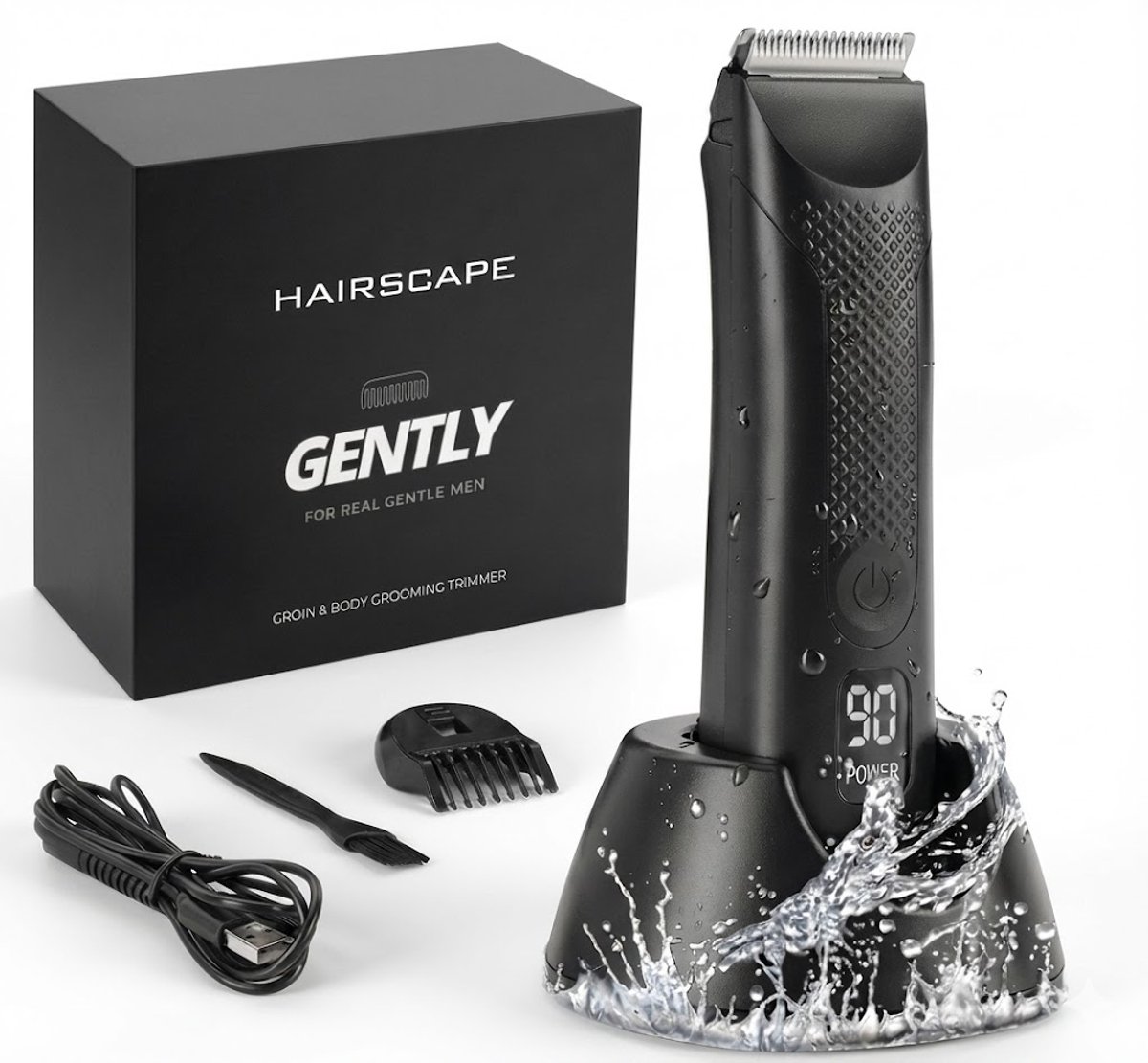 Bol.com Gently Scheerapparaat Mannen - voor Schaamhaar & Schaamstreek - Trimmer - Body Shaver - Tondeuse Heren voor Schaamhaar aanbieding