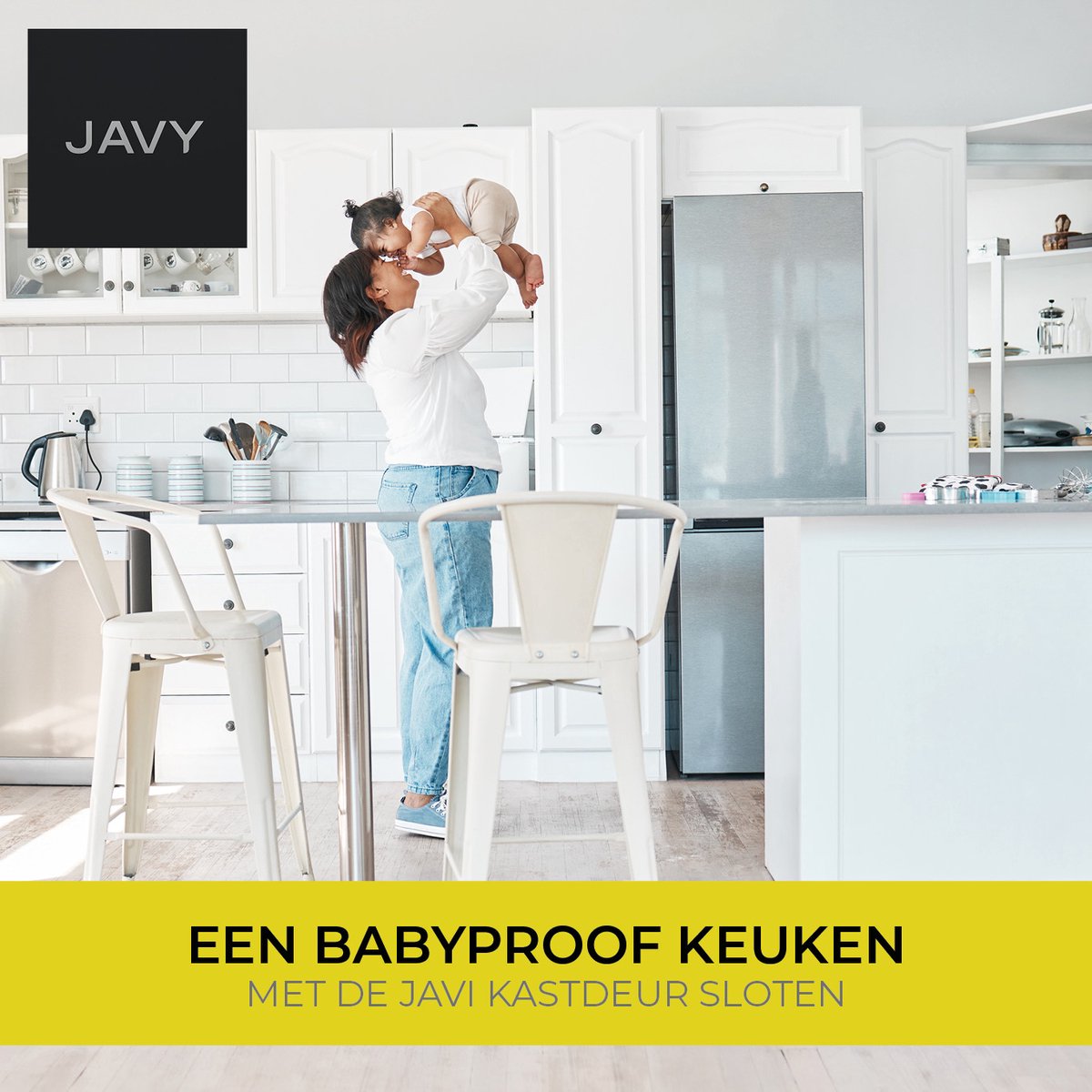 JAVY Magneet Kinderslot – 12x Kastsloten + 3 Extra Veiligheidssloten | Magnetisch Kinderslot Zonder Boren | Keukenkast, WC, Oven & Laden Beveiliging | Baby Proof Cabinet Locks Set – foto 4