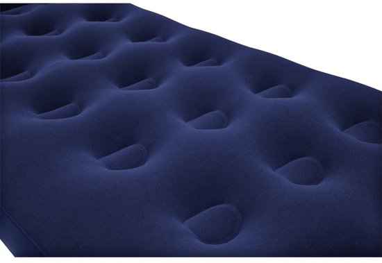 Bestway – Lit pneumatique – 1 personne – 76 × 185 × 28 cm – Bleu – Avec pompe à pied intégrée - Lit pneumatique - Camping - Extérieur - Intérieur - 1 personne