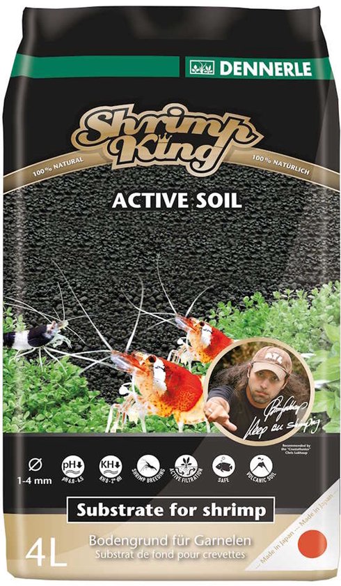 Dennerle Shrimp King Active Soil - Inhoud: 8 liters