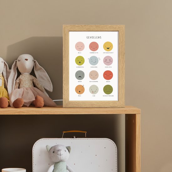 Nachtlampje 15x20 cm - Kinder lampje - Gevoelens - Leren voor kinderen - Educatief - Kleuren - Tafellamp kinderkamer - Slaapkamer lamp - Bedlamp kinderen - Kinderlampje stopcontact - Wandlamp babykamer - Nachtlampjes van Merkloos — afbeelding 3