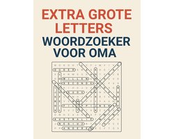 Extra Grote Letters Woordzoeker voor Oma