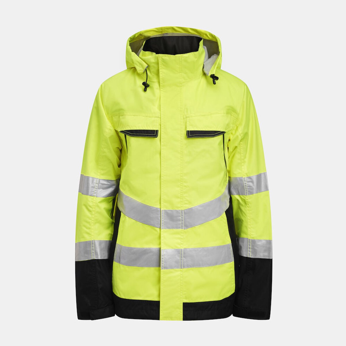 Jobman 1283 Hi-Vis Shell Jacket 65128362 Zwart