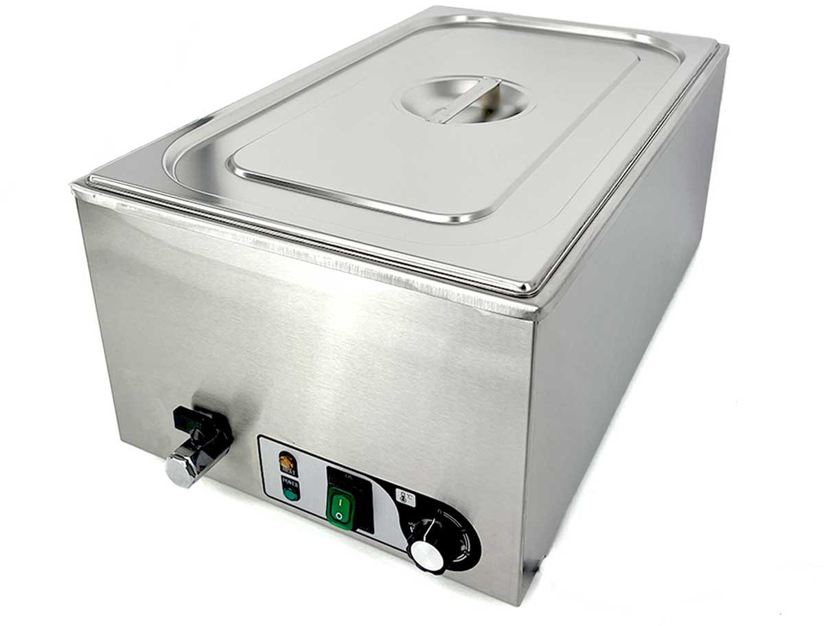 HCB® - Professionele Horeca Bain marie - 1/1 GN - 230V - RVS / INOX - Buffetwarmer Elektrisch - 35.5x60x26 cm (DxBxH) - 9 kg - 7965