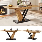 Eettafel uittrektafel (118-157 × 75 cm), keuken-woonkamertafel