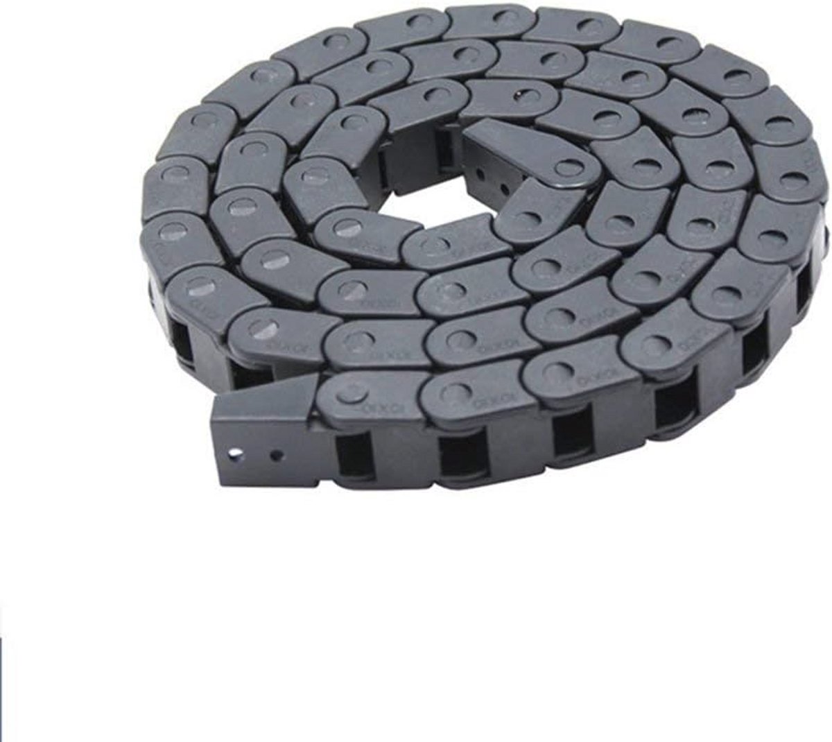 Sleepketting 7 x 7 mm voor 3D-printers - Halfgesloten Kunststof Kabeldrager