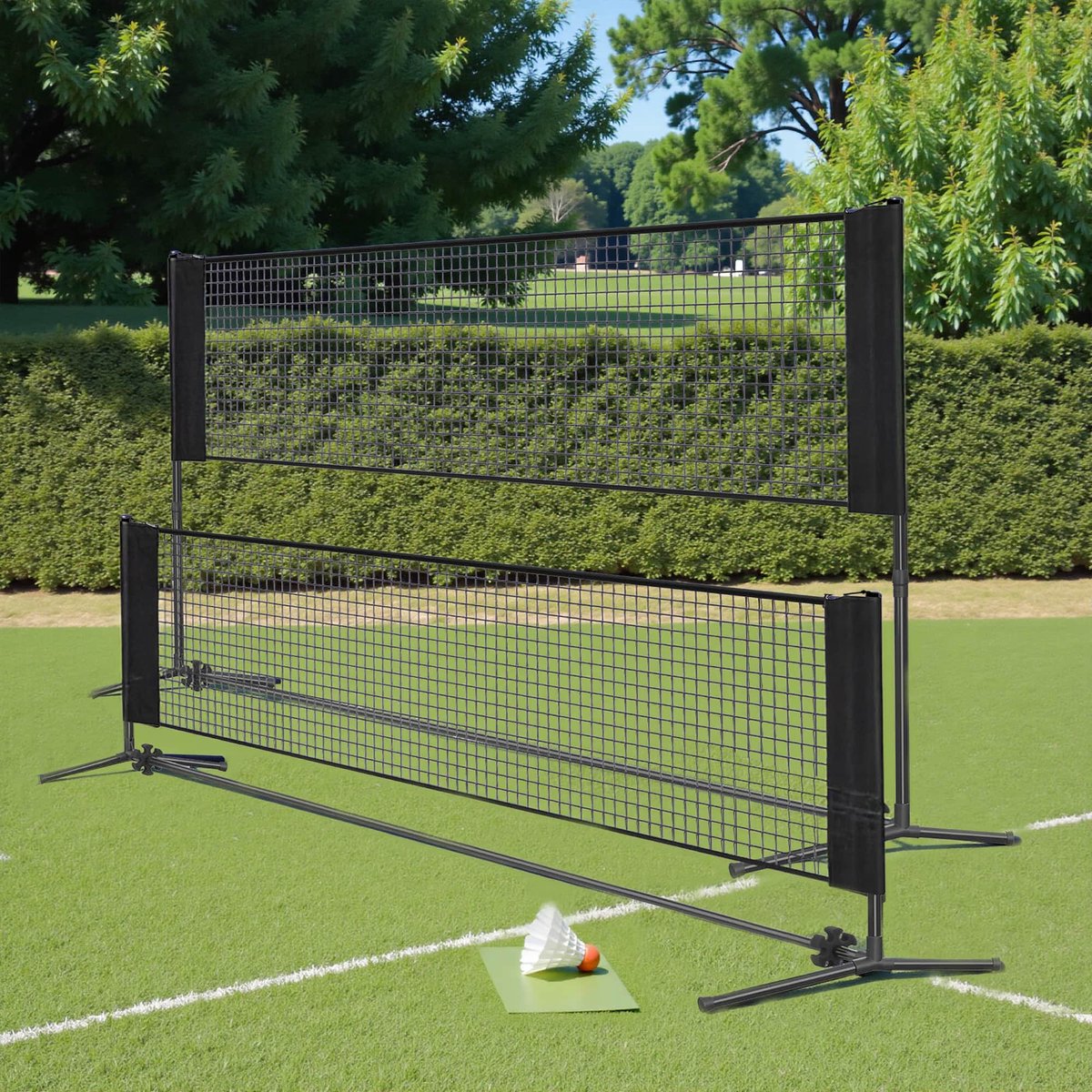 Badmintonnet – 400 cm – In hoogte verstelbaar