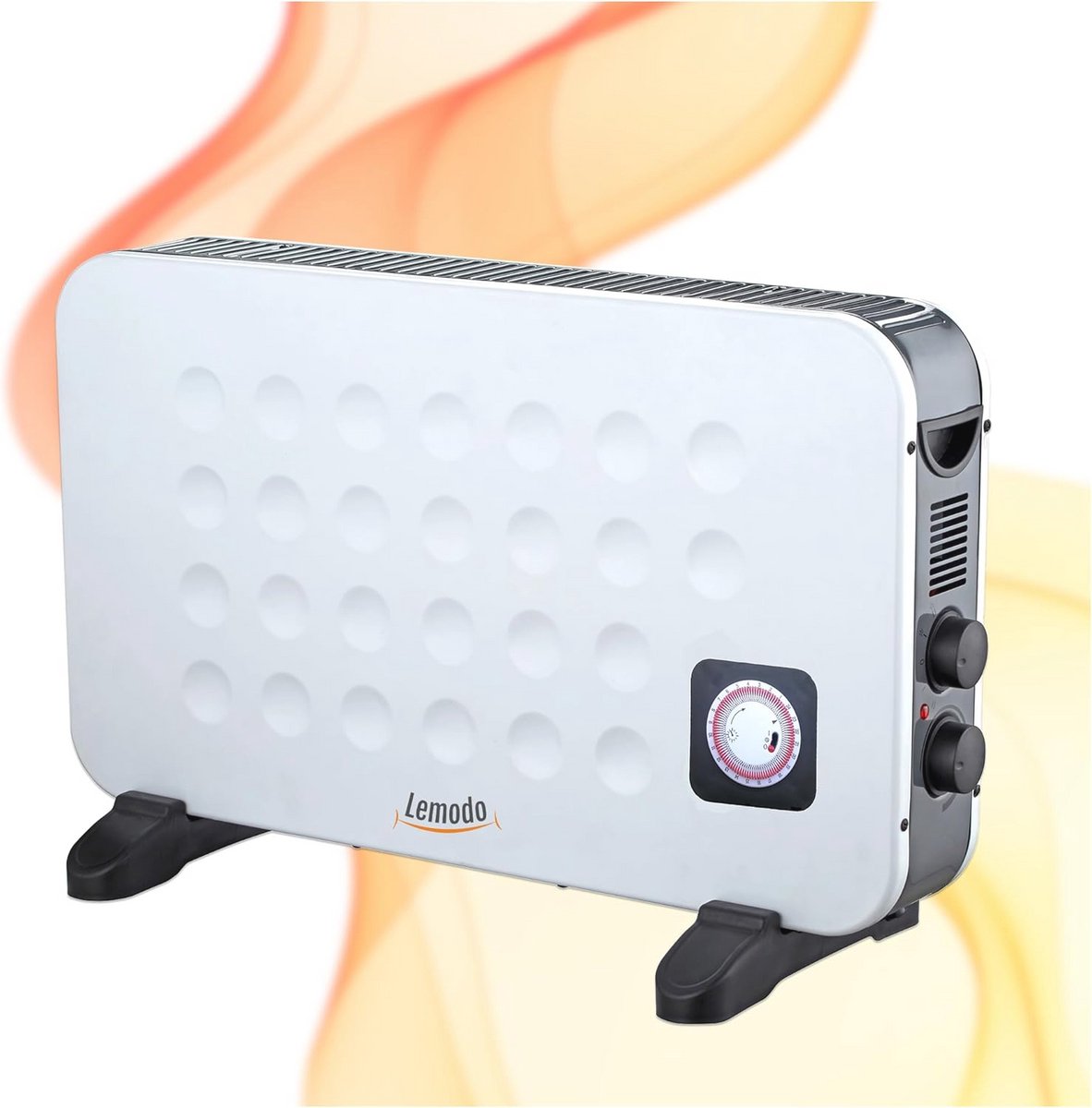 Mobiele Elektrische Verwarming - Energiebesparende Convectorverwarming met 3 Standen - Robuuste Elektrische Radiator (750W/1250W/2000W)