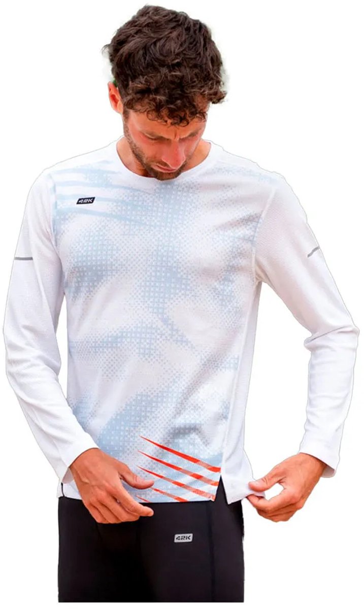 42k Running Vortex Winter T-shirt Met Lange Mouwen Wit L