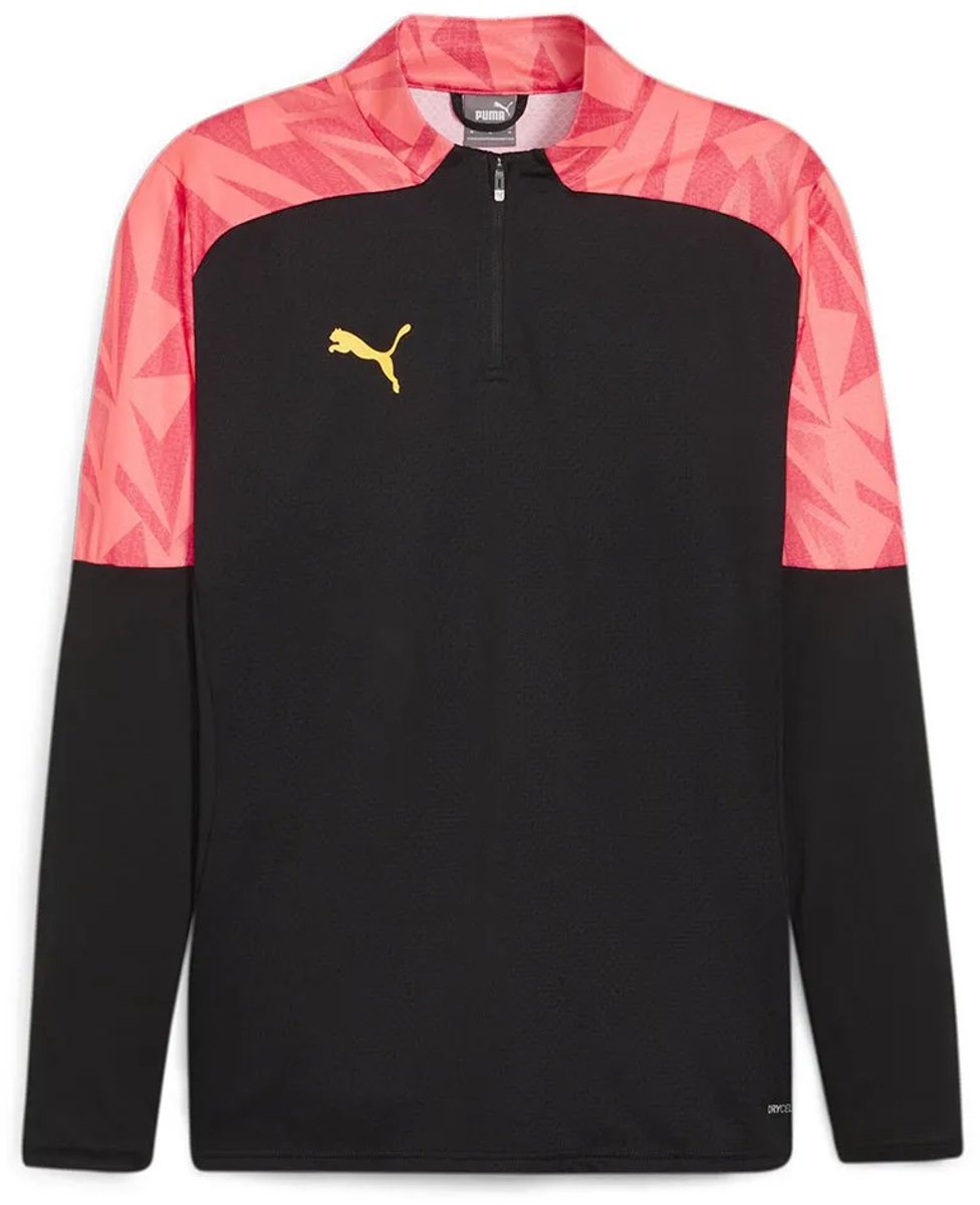 Puma Individual Final Ff Sweatshirt Met Halve Rits Zwart L Man,Vrouw