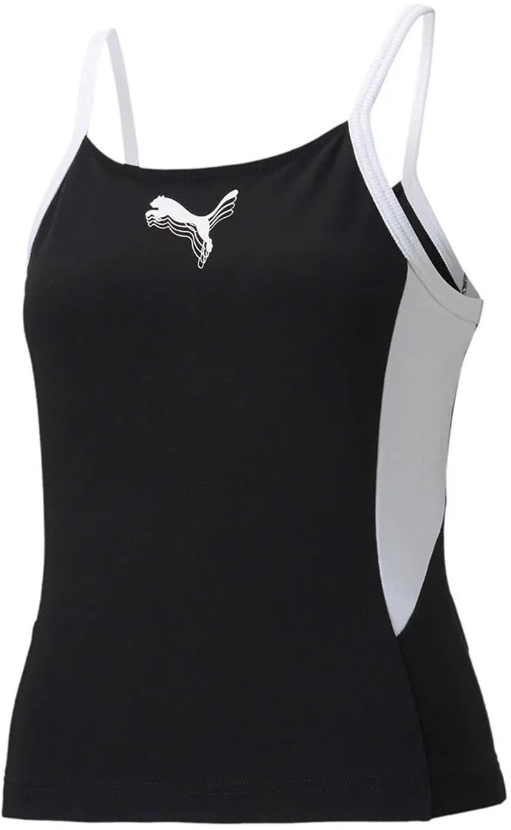 Puma Rebel Cropped Mouwloos T-shirt M Vrouw Zwart