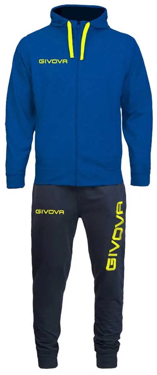 Givova King Cotone Terry Poker Trainingspak Blauw,Zwart 2XL Man