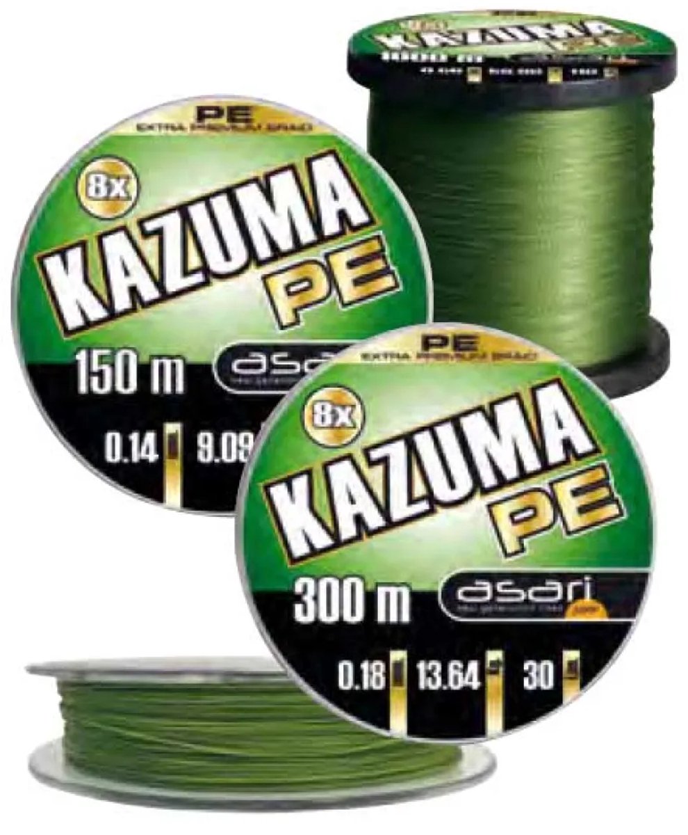 Asari Kazuma 8x Pe Gevlochten Vislijn 1000 M Groen 0.400 mm
