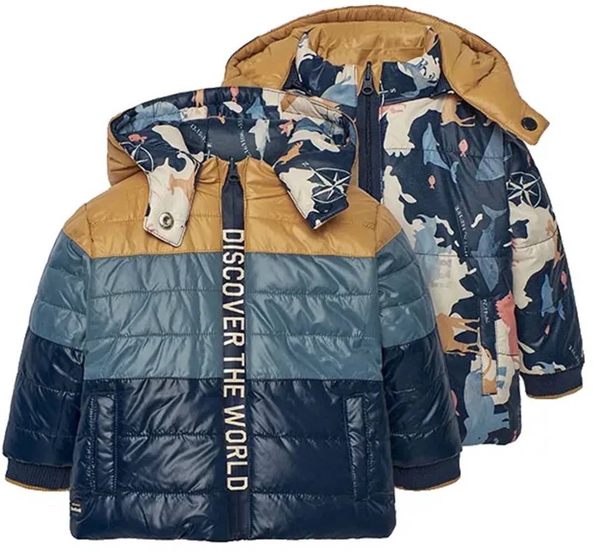 Boboli Reversible Parka 6 Years Jongens Meisjes Marine 1