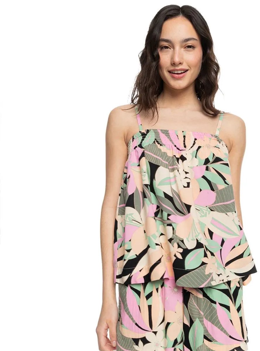 Roxy Sky Vibes Mouwloze Blouse Veelkleurig L Vrouw Antraciet
