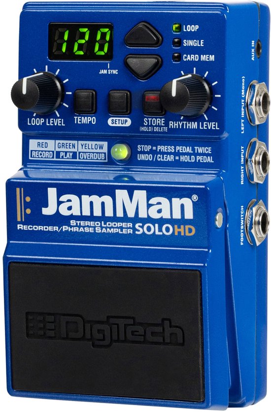 Digitech JamMan Solo HD Stereo Looper Recorder / Phrase Sampler | bol