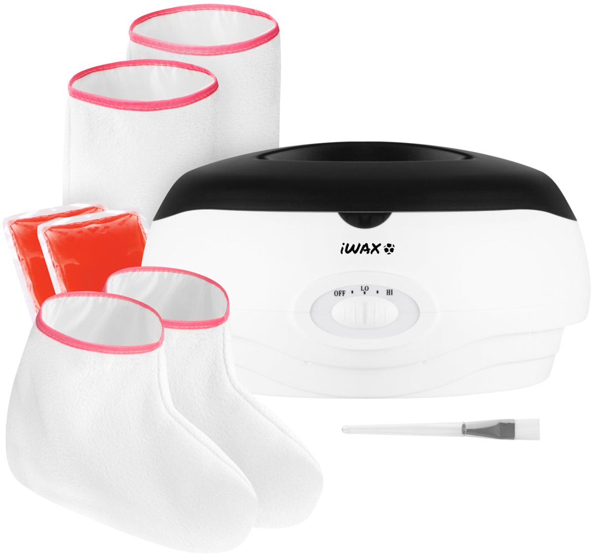 Activeshop Paraffinebad iWAX 300W Wit XXL Set – Professionele Waxbrander voor Handen en Voeten met Complete Verzorgingsset