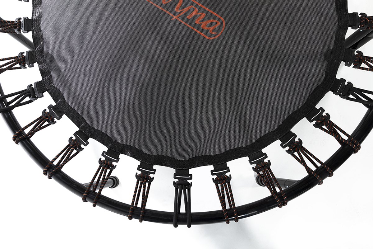 Avyna Fitness Trampoline Ø120 cm – Zwart – Met Elastieken – Mini Trampoline voor Thuisgebruik