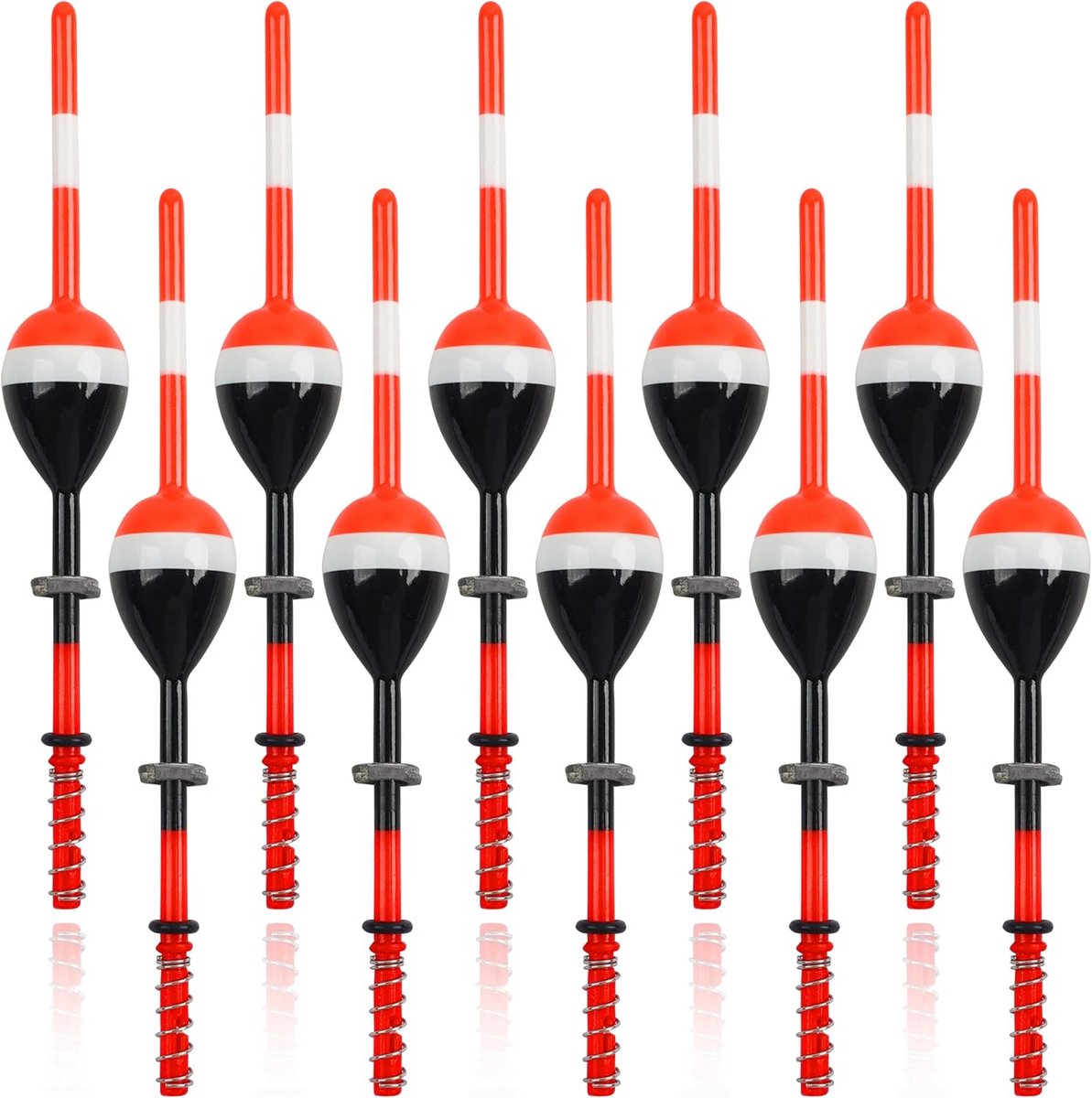 Hengelsnoer Schuifdobbers Hout – Slip Bobbers voor Forel, Baars, Snoekbaars Vissen (Set van 5 of 10)