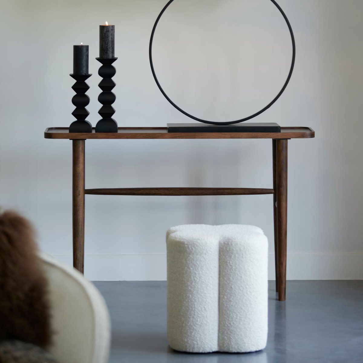 Light & Living Tafel QIANO - Bruin - 140x30x82 cm