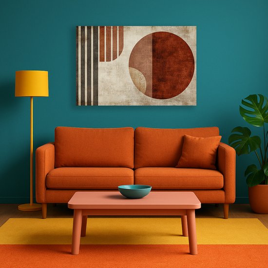 Cirkel wanddecoratie – acrylglas – wandkunst plexiglas – 75x50 cm