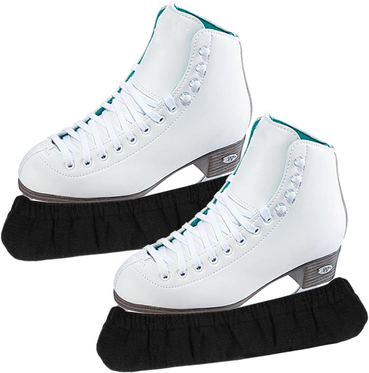Elastische schaatsbeschermers microvezel - vochtabsorberend - roestwerend - geschikt voor dames heren kinderen - skating accessoires