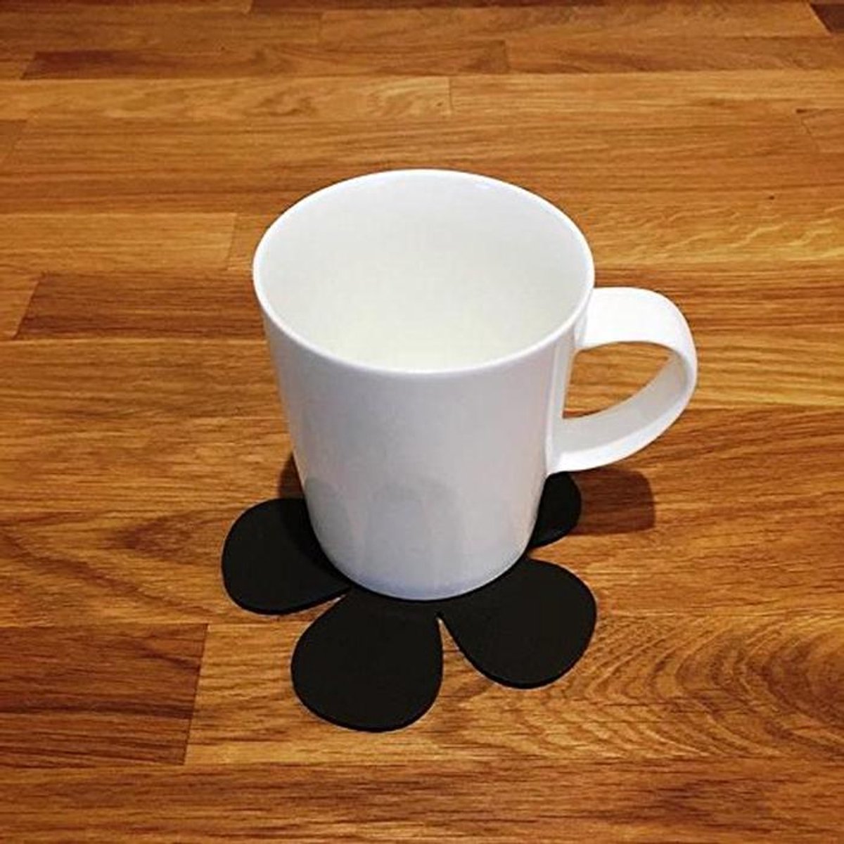 Set van 6 Daisy Shaped Onderzetters - Mokka Bruin