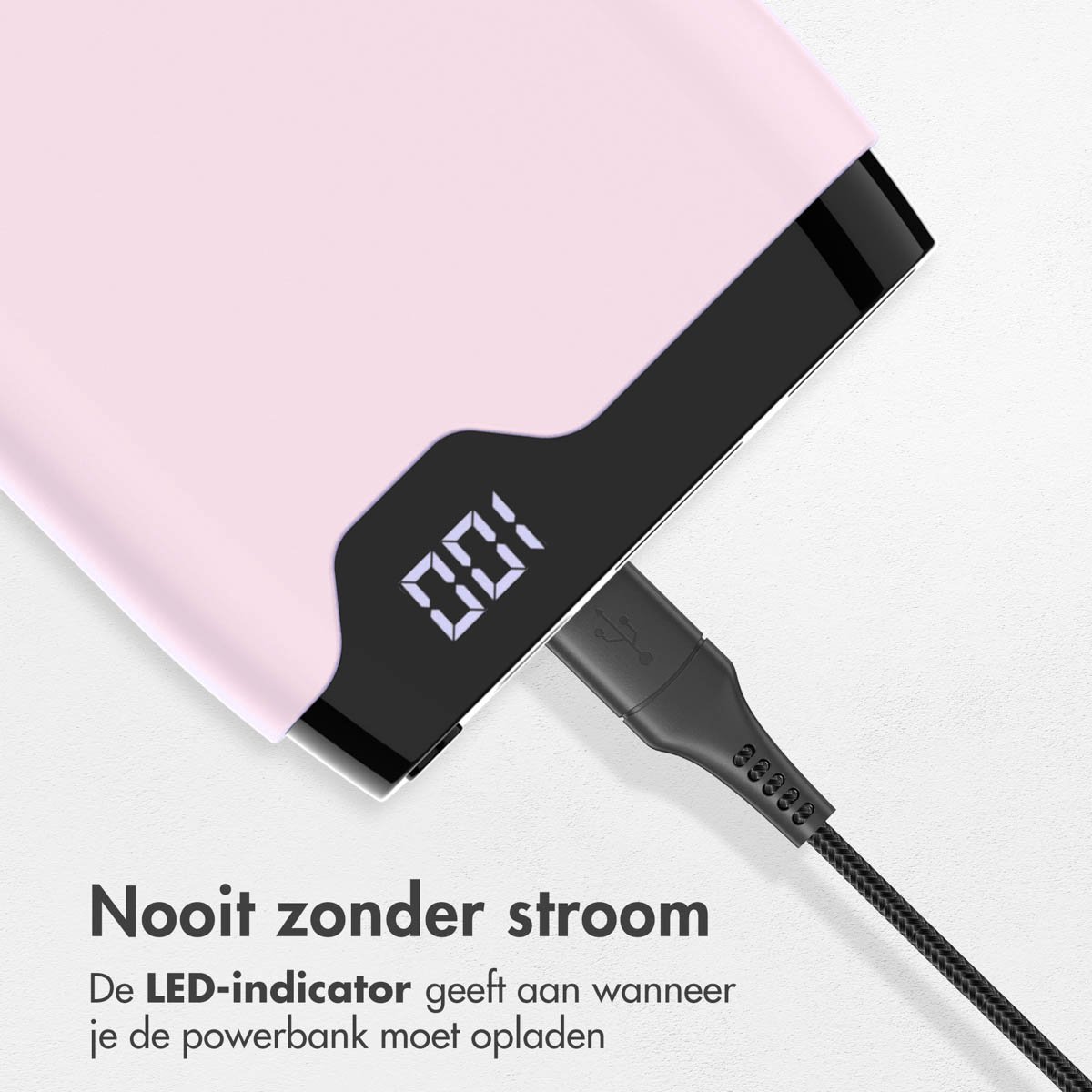 imoshion Powerbank 20000 mAh Snellader Lichtroze - afbeelding 3