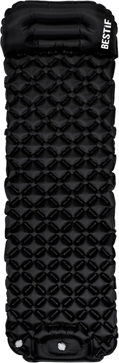 Zelfopblazende Slaapmat met Voetpomp en Kussen voor Camping en Outdoor - Waterdicht, Ultralicht en Compact