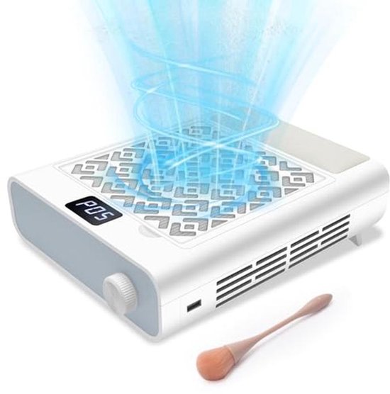 Nagelstofafscheidermachine, 60W krachtige nagelstofzuiger met herbruikbaar filter en reinigingsborstel, professionele elektrische zuigventilator kopen vanaf een prijs van 99
