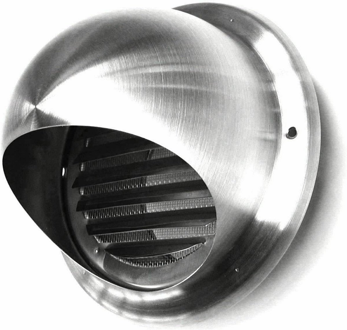 Weerbestendig Ventilatierooster Rond met Insectenhor voor Afzuigkap en Ventilatie