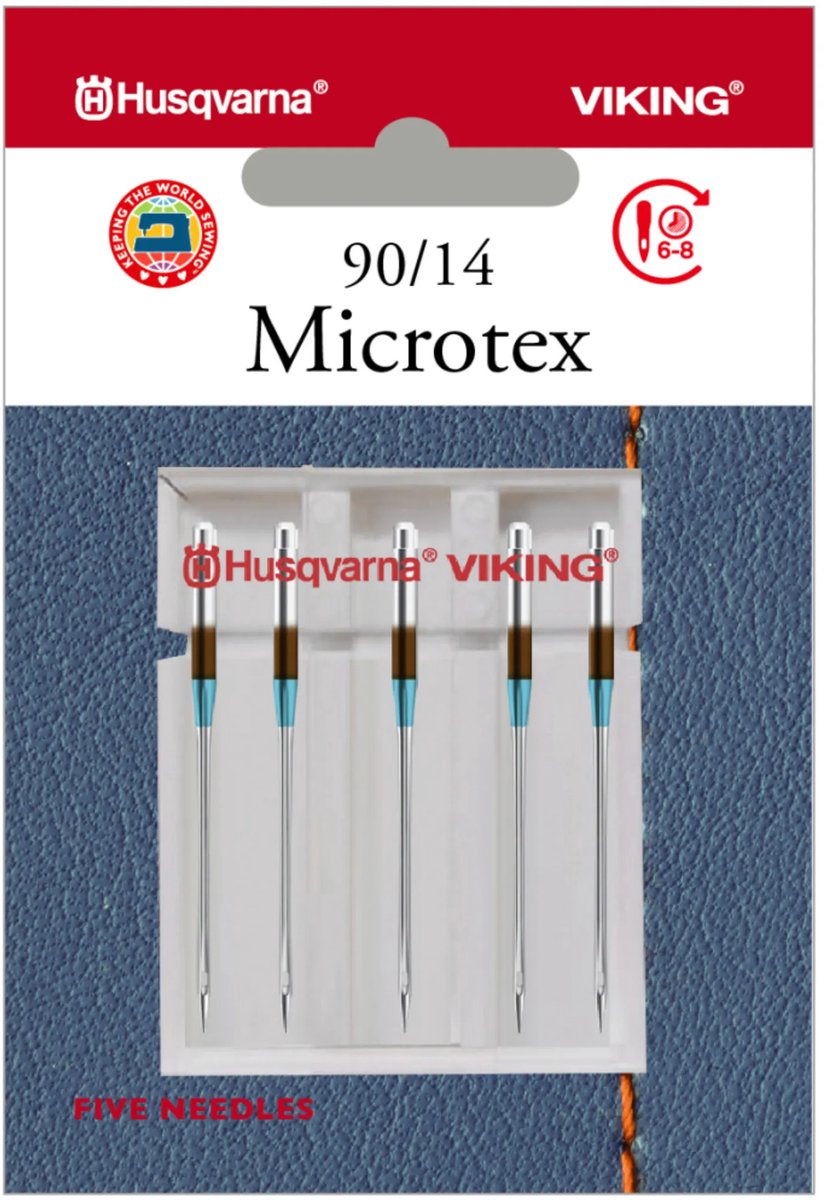 Husqvarna-Viking Microtex 90 (5 stuks) Naalden