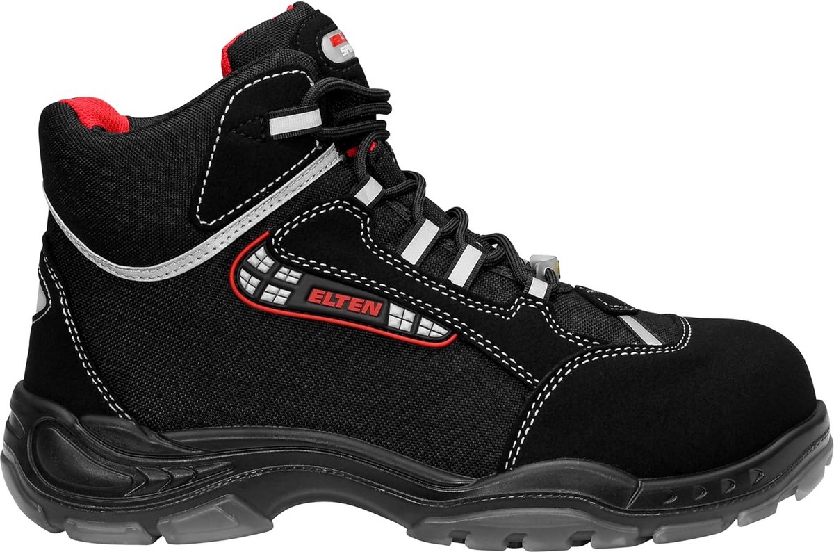 Comfortabele ESD Veiligheidsschoenen Heren S2 Zwart Werkschoenen met Kunststof Neus