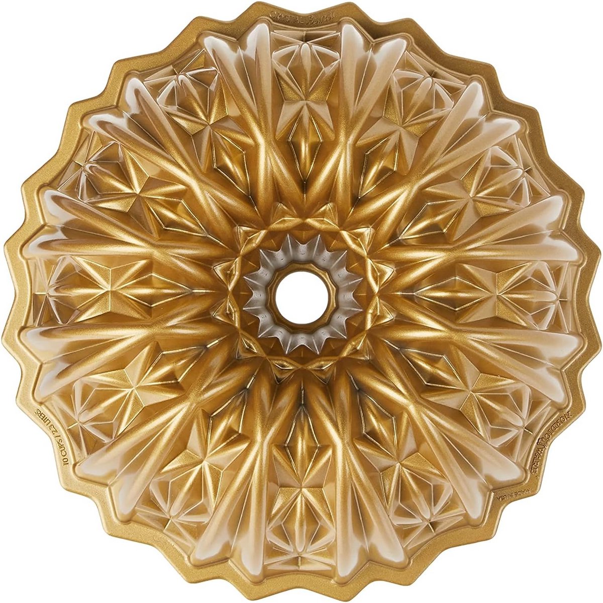Gouden Snij- en Crystal Bundt Pan van Aluminium