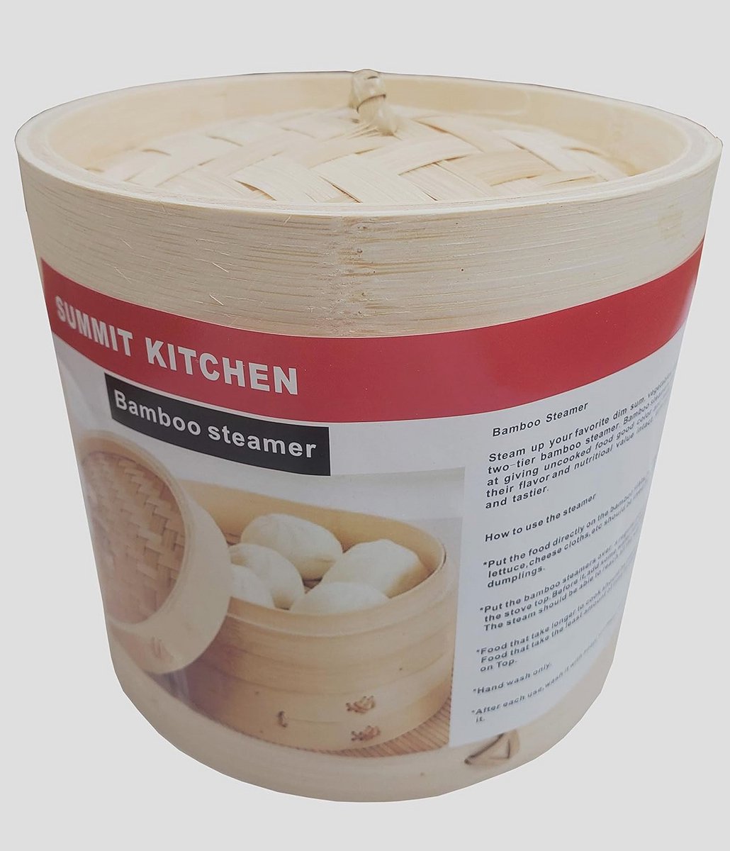12 inch Bamboe Stoomset voor Dim Sum en Groenten