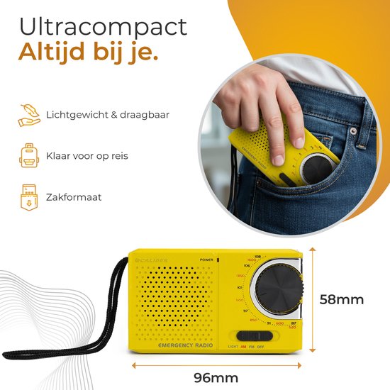 Kleine Draagbare Radio Op Batterijen