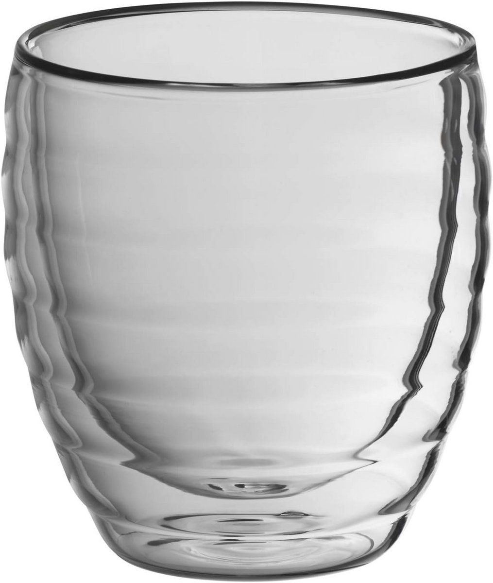 Dubbelwandige Cappuccino Glazen Set van 2 - 200 ml Transparant