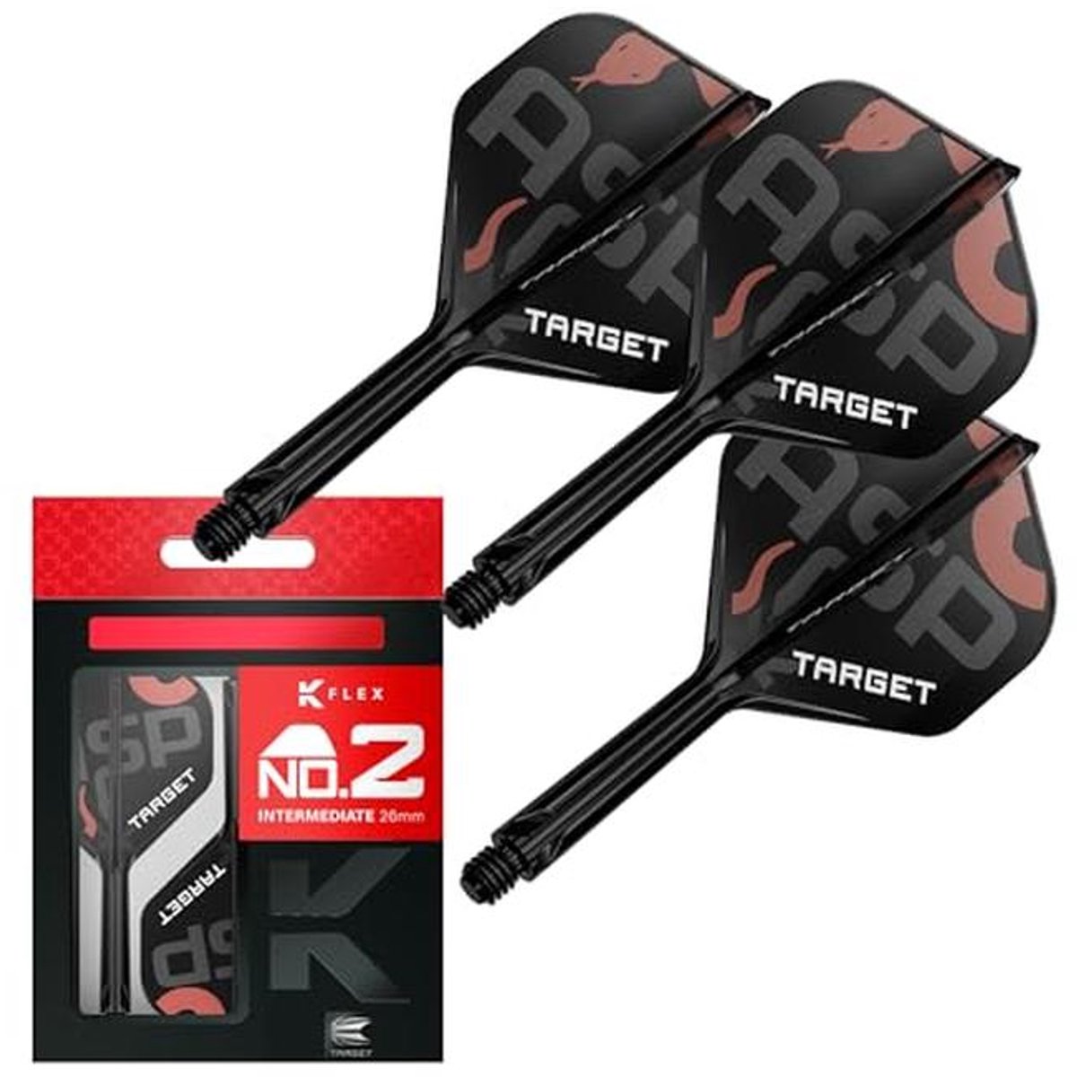 Darts K Flex Flights en Shaft Systeem - 3 Stuks - Darts Accessoires