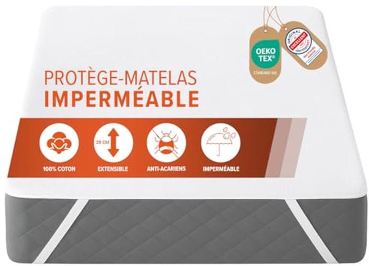 Waterdichte Matrasbeschermer 90 x 200 cm - Zacht en Ademend voor Optimaal Comfort